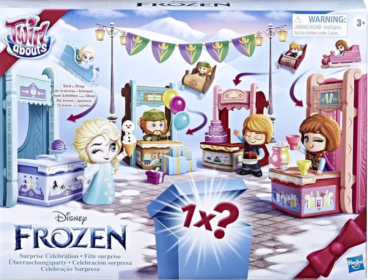 Disney Frozen Suprise Party Celebration Speelfigurenset Speelset - Inclusief Een Verrassing - 3+ Jaar