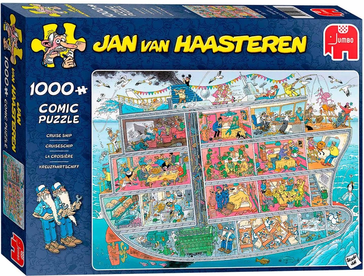 Jan van Haasteren - Cruiseschip - 1000 stukjes puzzel - Legpuzzel