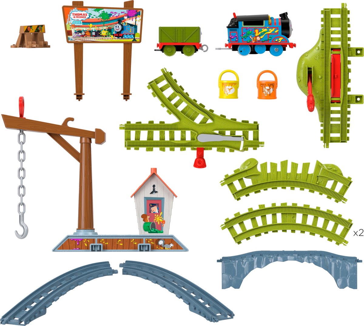 Fisher-Price Thomas de Stoomlocomotief Verfleveringsset