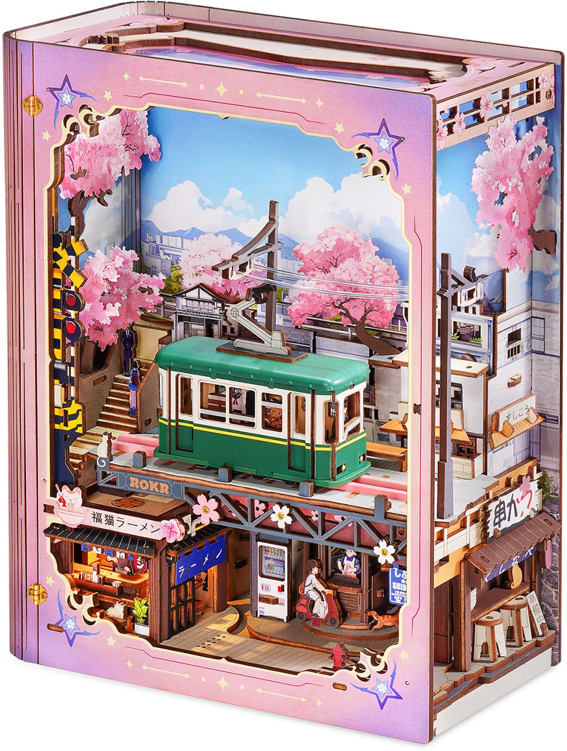 Strolling in the Sunshine by ROKR - ROKR Mechanical Book Nook Series