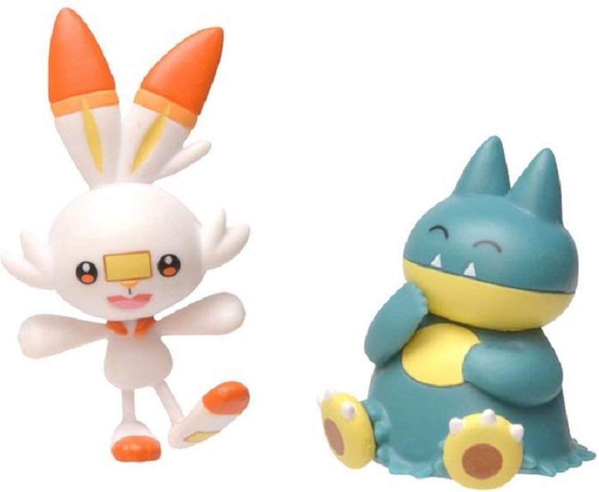 Pokemon: Battle Figure Pack - Munchlax vs. Scorbunny