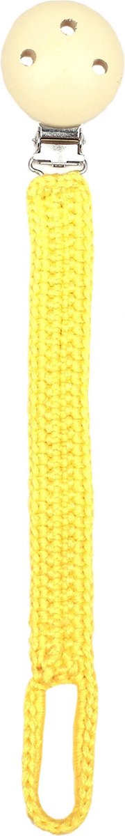 Naturezoo Fopspeenketting Bamboestof 20 Cm Geel