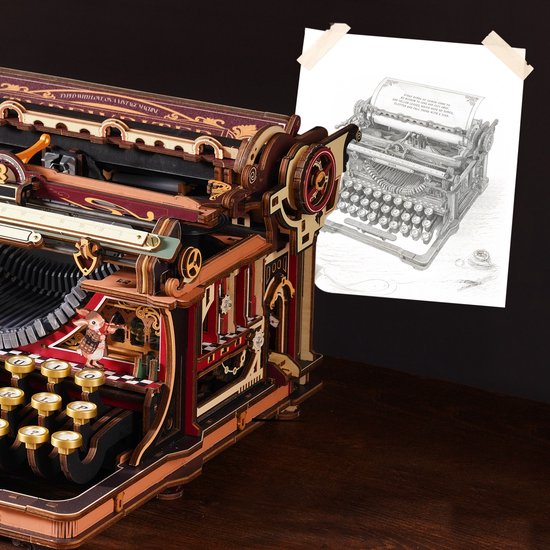 Mechanical Typewriter (magic version) - LK703C - ROKR Mechanical Gears Series - Typemachine