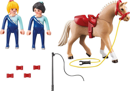 Country Voltigeteam met paard - 6933