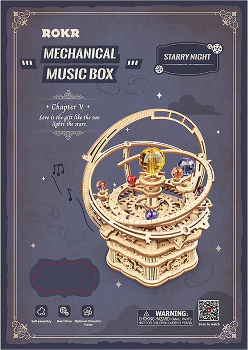 Robotime ROKR AMK51 - Muziekdoos - DIY - Starry Night