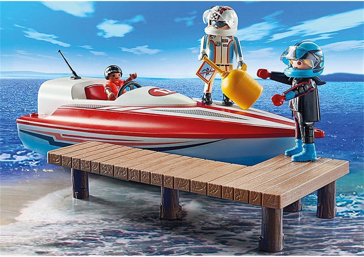 PLAYMOBIL Sports&Action Speedboot met onderwatermotor - 70744