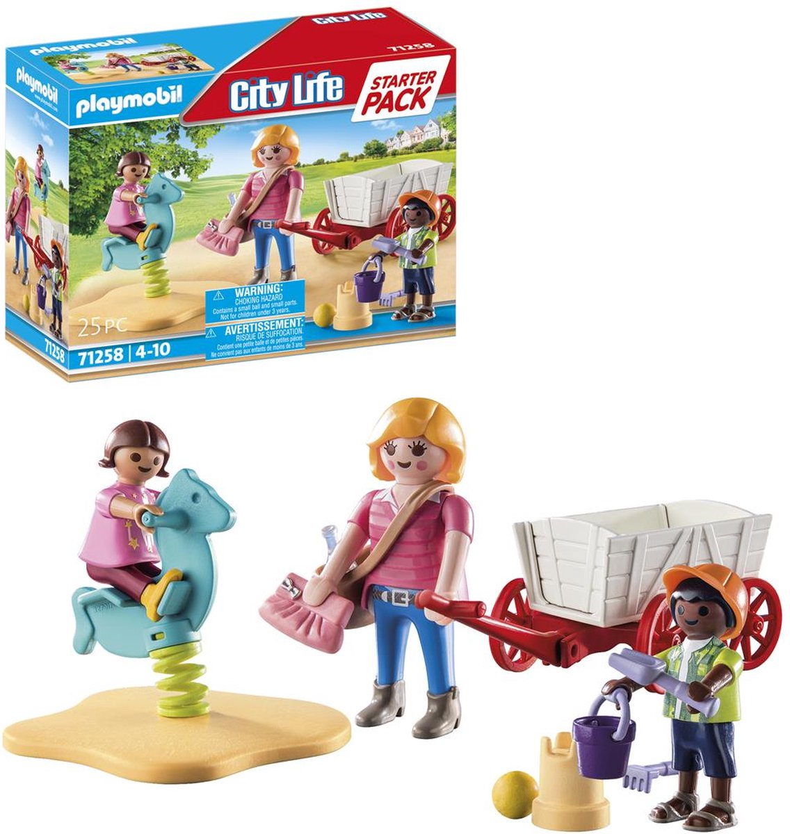 PLAYMOBIL Starterpack Opvoeder met Bolderwagen - 71258