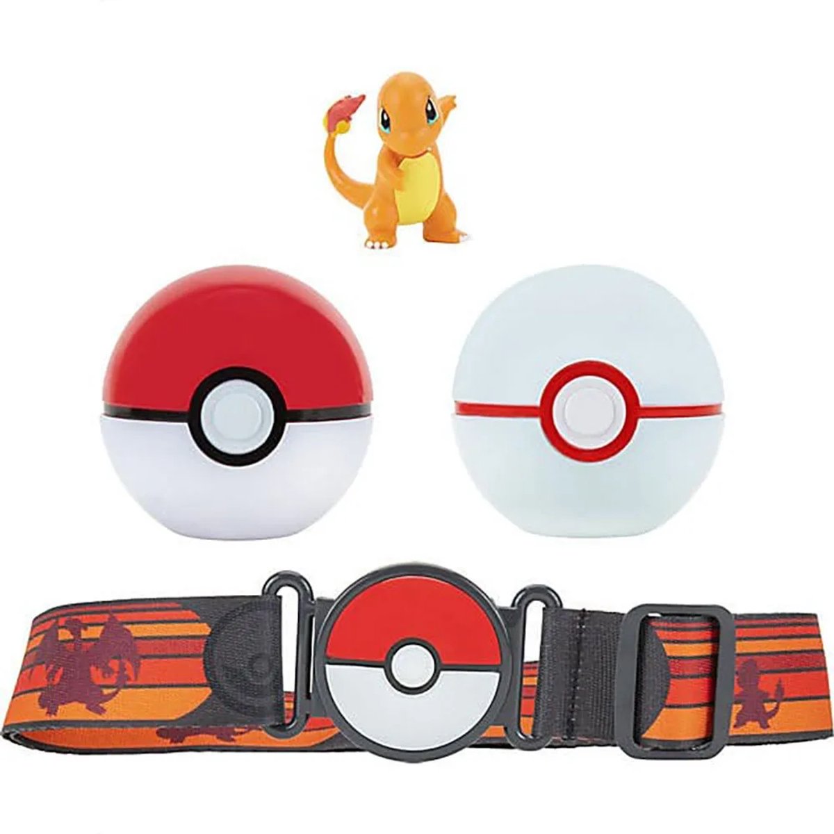 PokÃ©mon Clip'n'Go PokÃ© Ball Belt Set PokÃ© Ball, Luxury Ball & Charmander