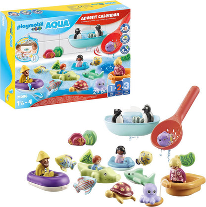 PLAYMOBIL 1.2.3 Aqua Adventskalender 2022 Badplezier - 71086