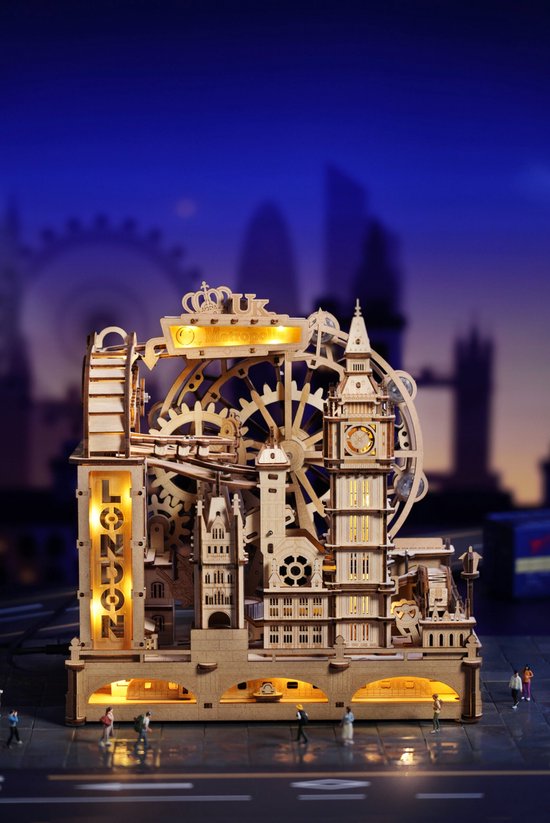 Marble Travel London – Marble Spaceport EGB01 – Houten Knikkerbaan
