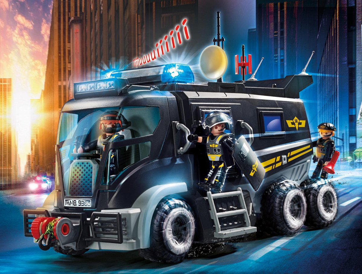 PLAYMOBIL City Action SIE-truck met licht en geluid - 9360