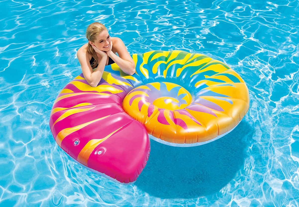 Intex Luchtbed Seashell 157 X 127 X 25 Cm Vinyl
