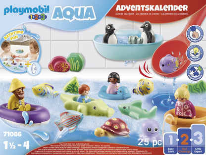 PLAYMOBIL 1.2.3 Aqua Adventskalender 2022 Badplezier - 71086