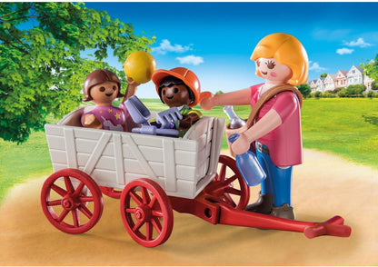 PLAYMOBIL Starterpack Opvoeder met Bolderwagen - 71258
