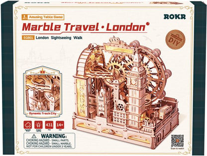 3D DIY Houten Modelbouwpakket Gearball Scramble, Marble Run, EGC01