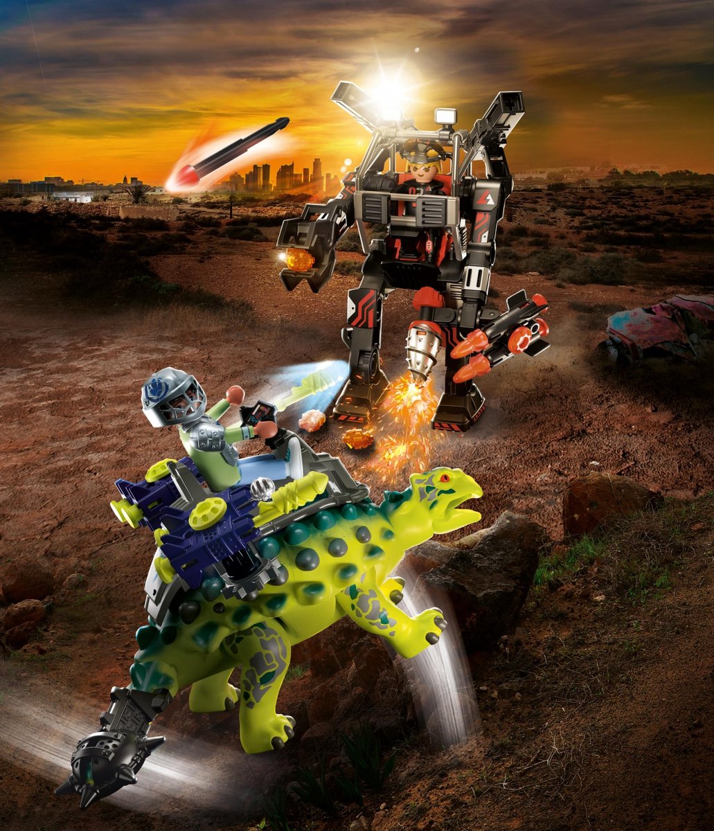PLAYMOBIL Dino Rise Saichania: verdediging van de vechtersbazen - 70626