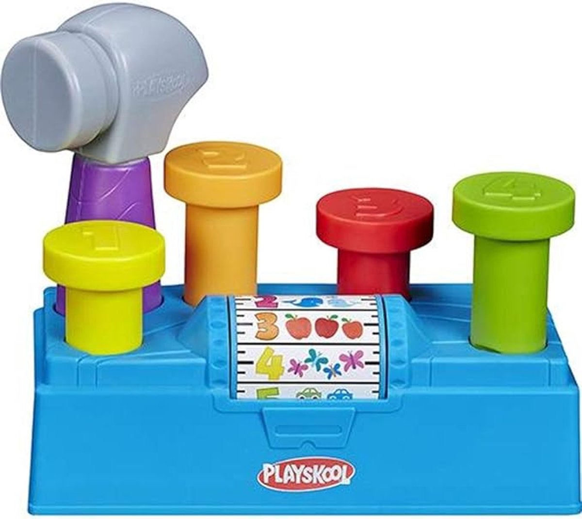 Playskool hammer knock bench activiteitenspeelgoed Tap ‘n Spin speelgoedwerkbank voor peuters vanaf 12 maanden