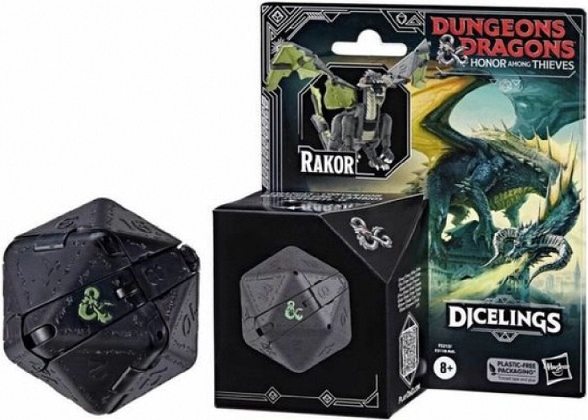 Hasbro Dungeons & Dragons Actiefiguur Honor Among Thieves Dicelings Rakor Multicolours