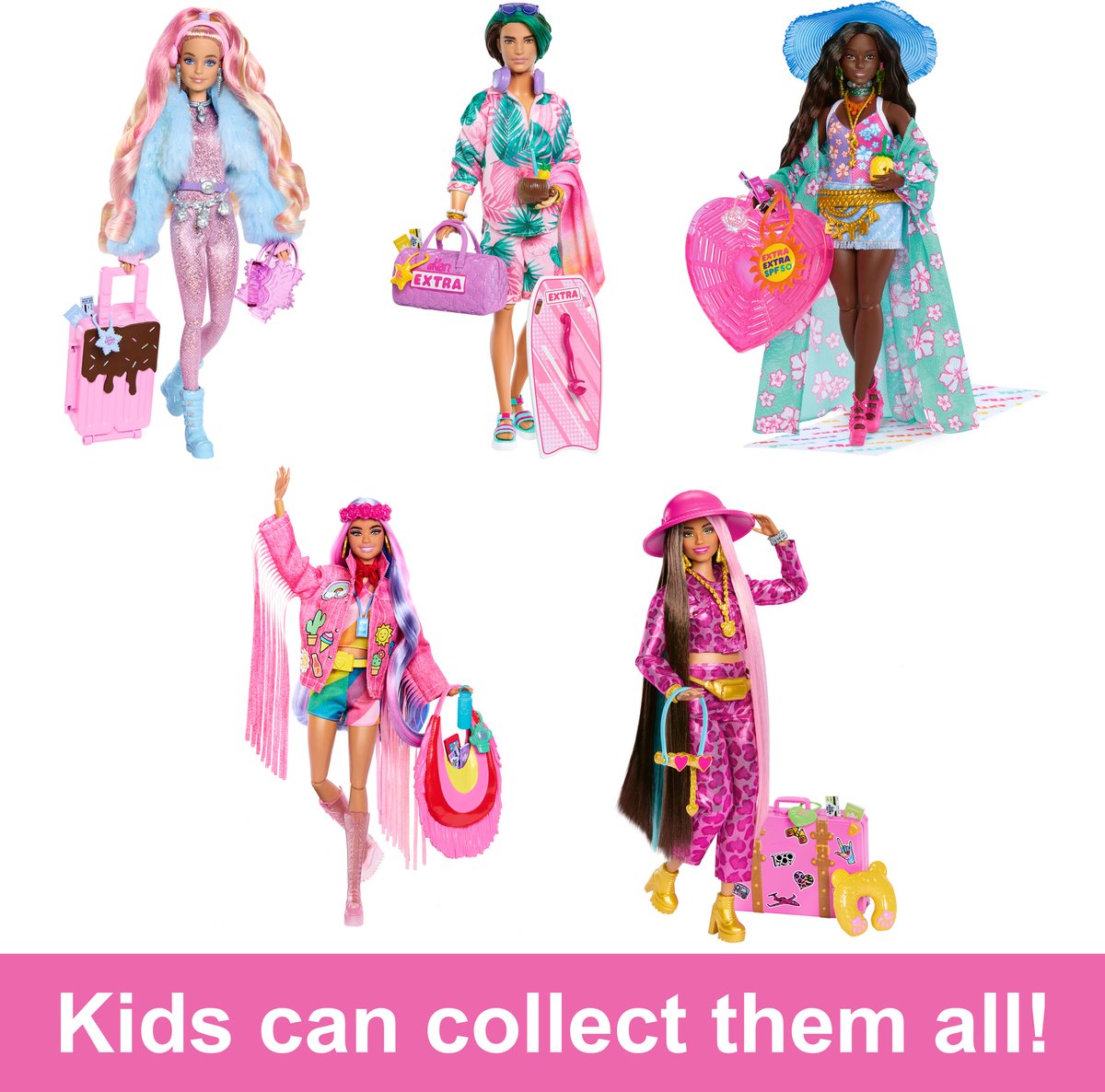 Barbie Extra Fly - Strand - Met accessories - Barbie pop