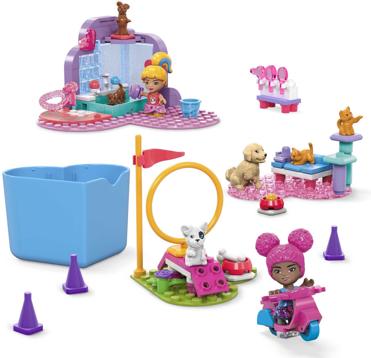 MEGA Barbie Color Reveal - Huisdieren trainen en wassen