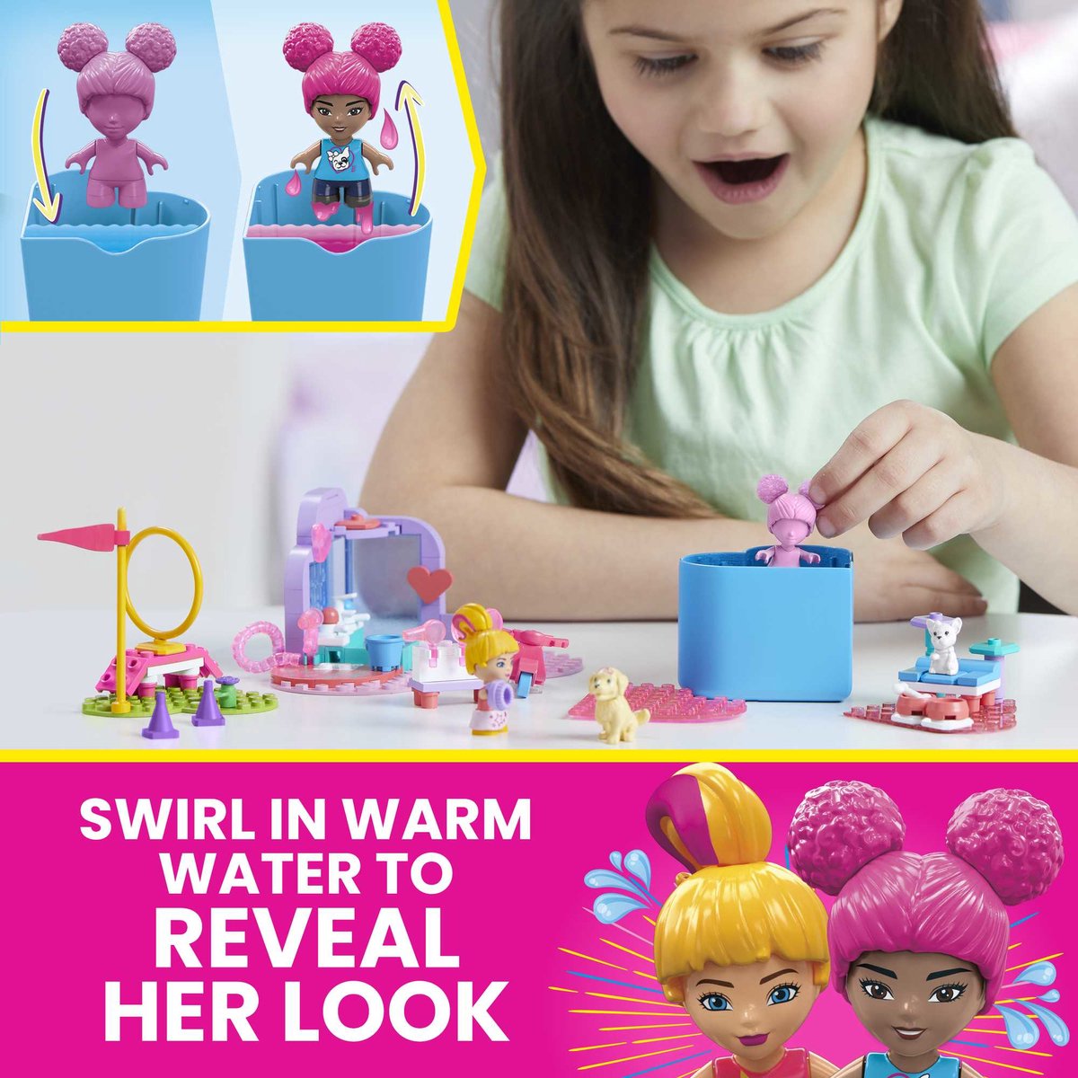 MEGA Barbie Color Reveal - Huisdieren trainen en wassen