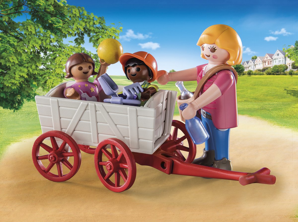 PLAYMOBIL Starterpack Opvoeder met Bolderwagen - 71258