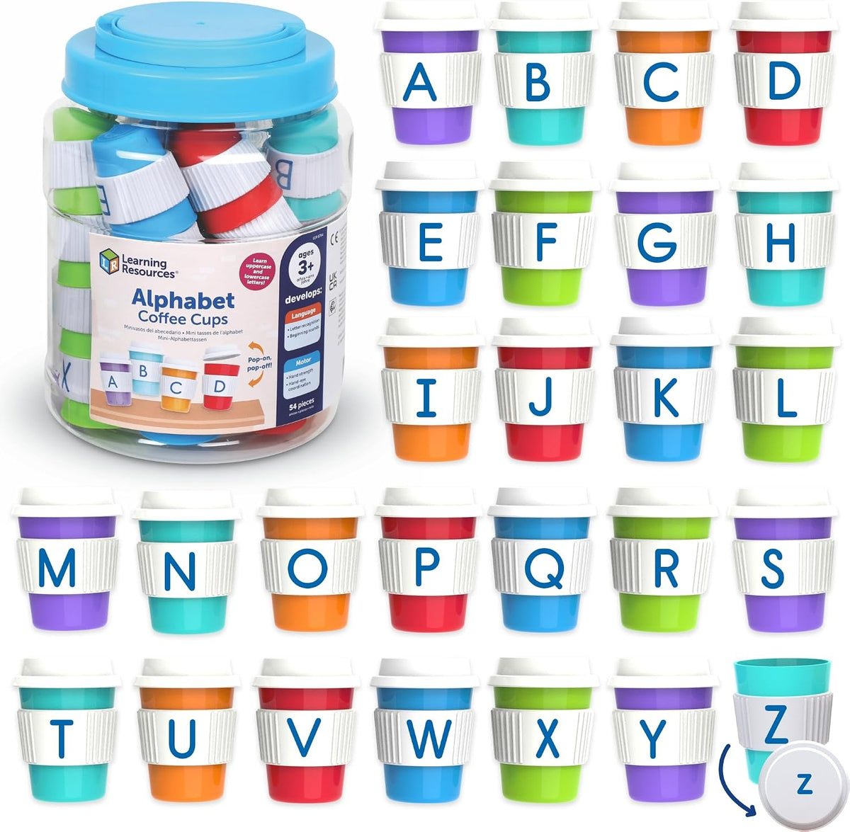 Learning Resources Alfabet koffiecups