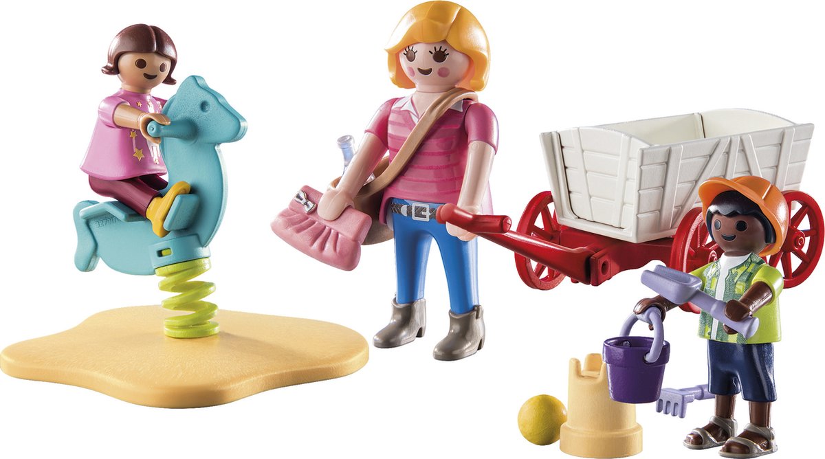 PLAYMOBIL Starterpack Opvoeder met Bolderwagen - 71258