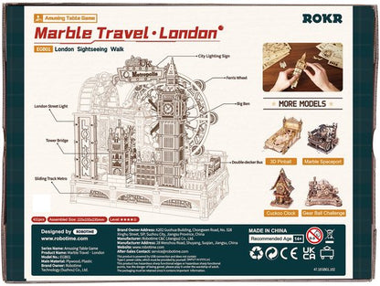 Marble Travel London – Marble Spaceport EGB01 – Houten Knikkerbaan