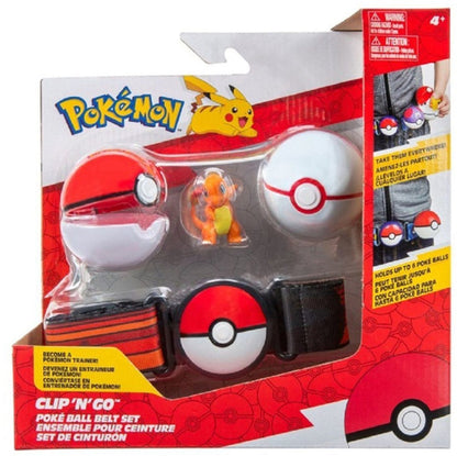 PokÃ©mon Clip'n'Go PokÃ© Ball Belt Set PokÃ© Ball, Luxury Ball & Charmander