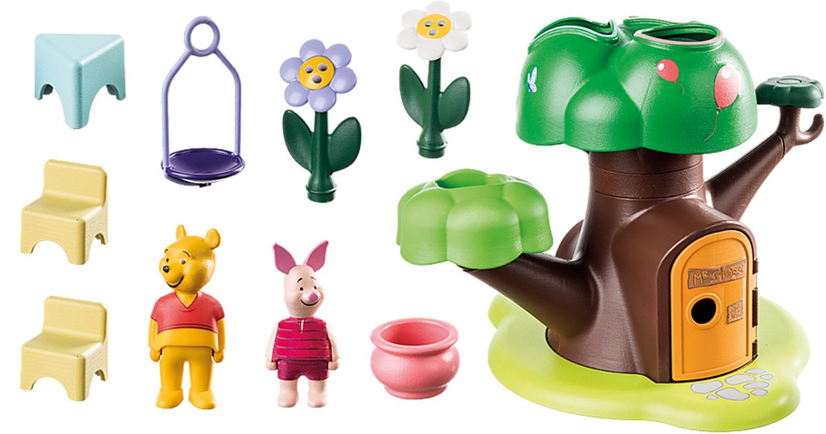 PLAYMOBIL 1.2.3 & Disney Winnie de Poeh Boomhut - 71316
