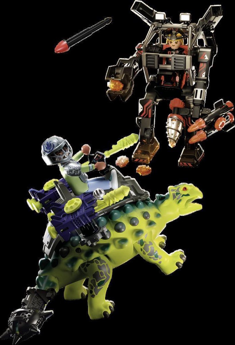 PLAYMOBIL Dino Rise Saichania: verdediging van de vechtersbazen - 70626