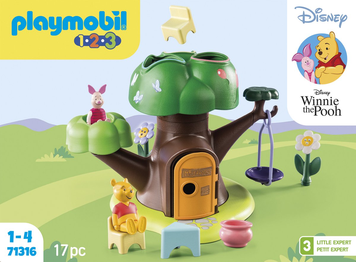 PLAYMOBIL 1.2.3 & Disney Winnie de Poeh Boomhut - 71316