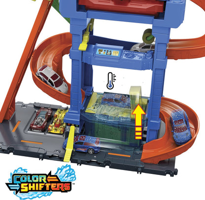 Hot Wheels City Tunnel Twist Car Wash - Racebaan