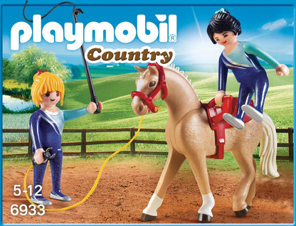 Country Voltigeteam met paard - 6933