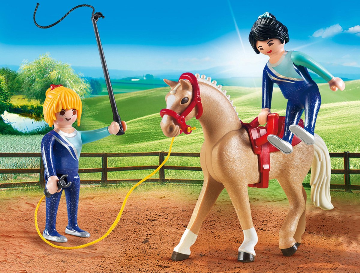 Country Voltigeteam met paard - 6933