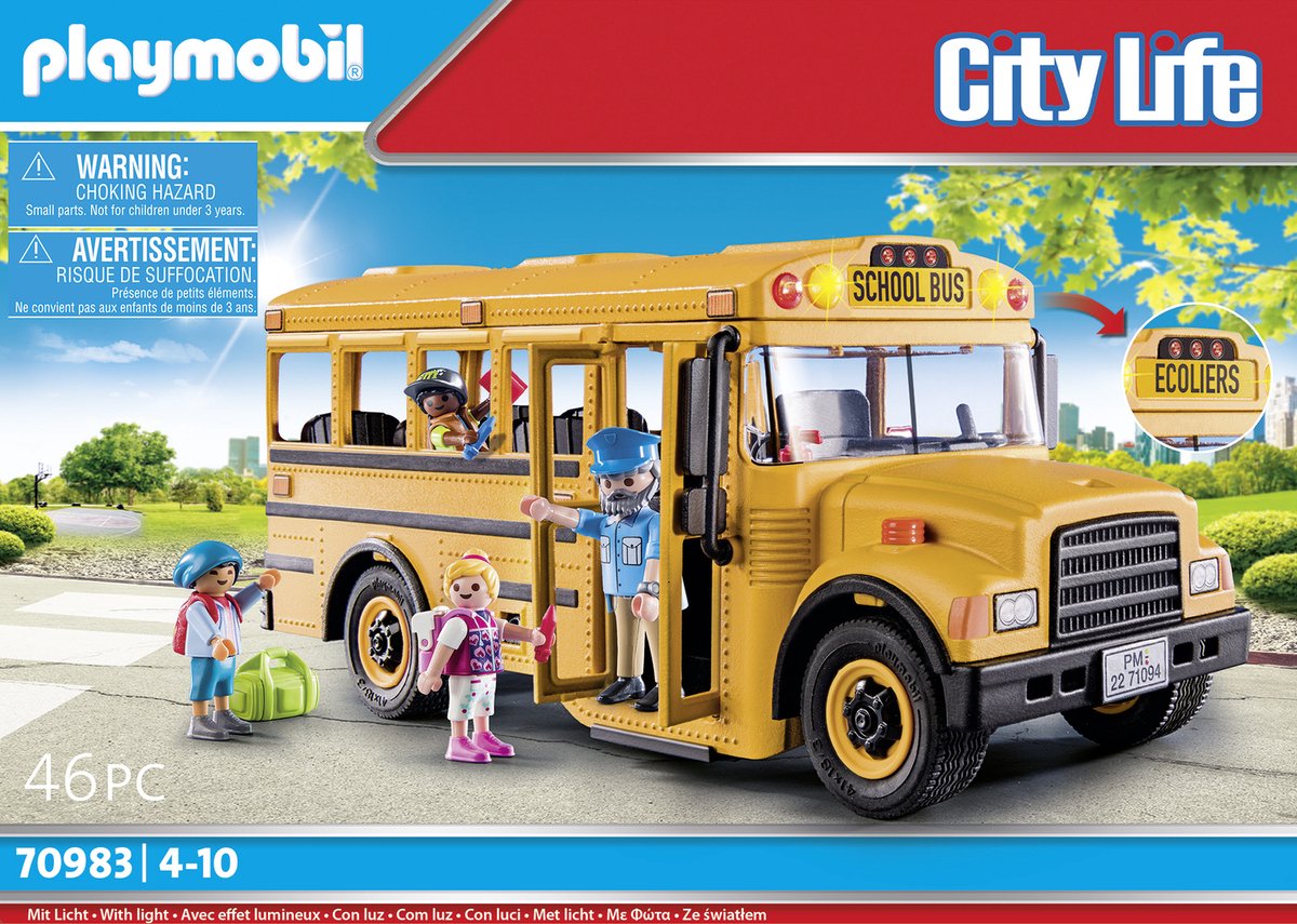 PLAYMOBIL City Life Amerikaanse schoolbus - 70983