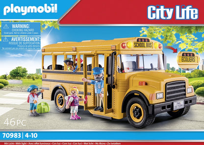 PLAYMOBIL City Life Amerikaanse schoolbus - 70983