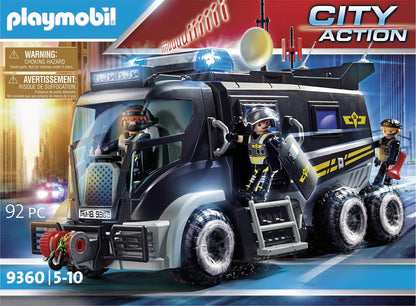 PLAYMOBIL City Action SIE-truck met licht en geluid - 9360