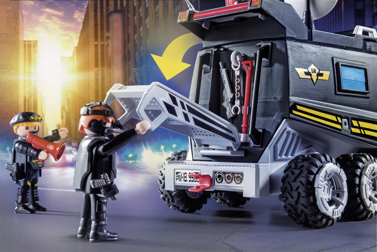 PLAYMOBIL City Action SIE-truck met licht en geluid - 9360