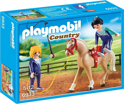 Country Voltigeteam met paard - 6933