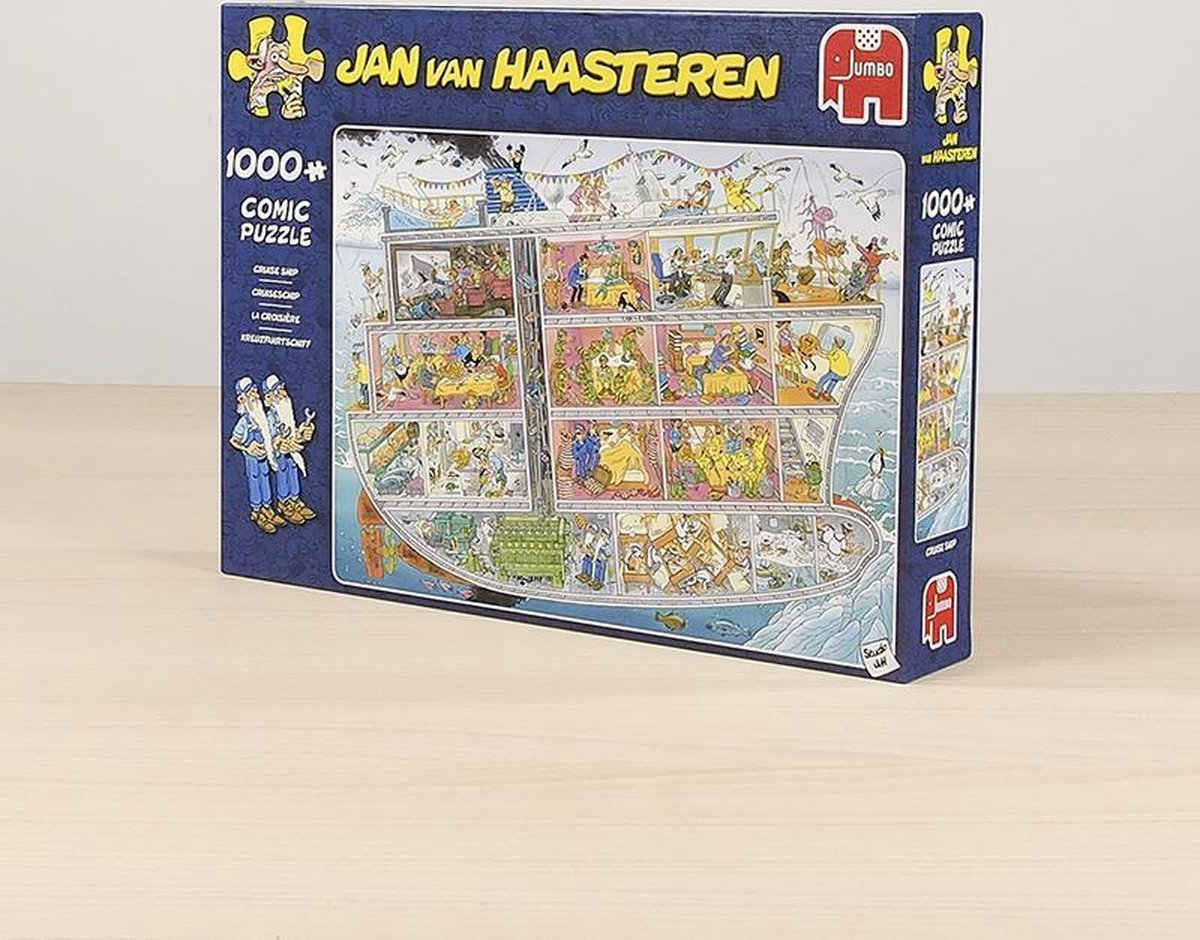 Jan van Haasteren - Cruiseschip - 1000 stukjes puzzel - Legpuzzel