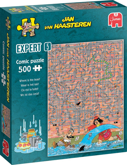 Jan van Haasteren Expert 5 - Waar is het lek? (500 stukjes), 15Y+