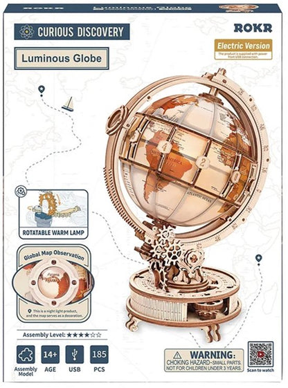 ROKR Wereldbol Globe Elektrisch Draaiend met Verlichting ST003D