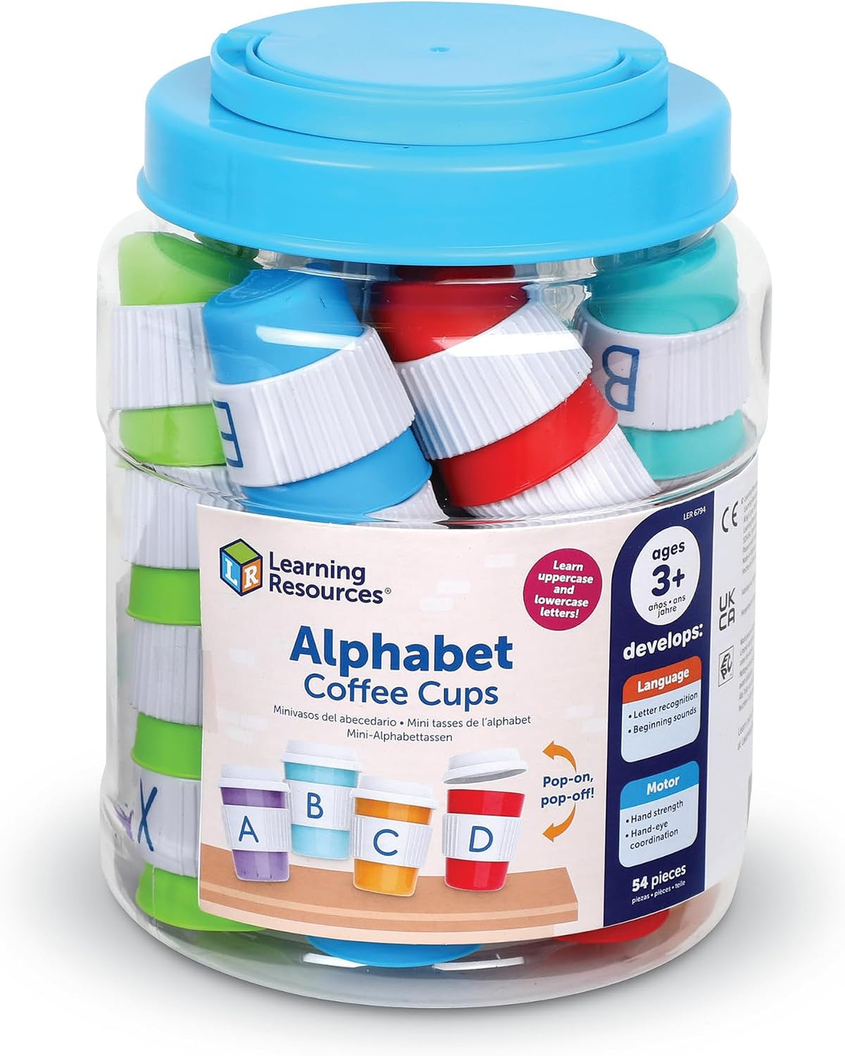 Learning Resources Alfabet koffiecups