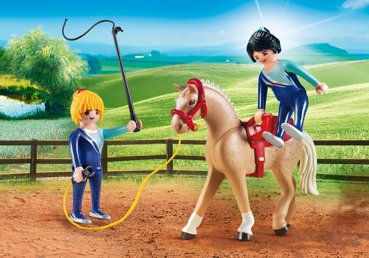 Country Voltigeteam met paard - 6933