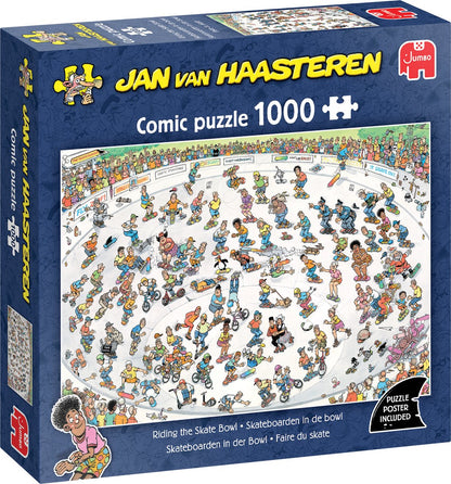 Jumbo puzzel Jan van Haasteren skate bowl legpuzzel 1000 stukjes.