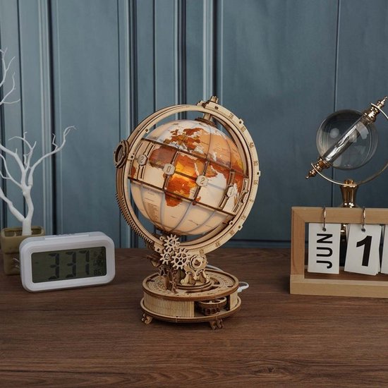 ROKR Wereldbol Globe Elektrisch Draaiend met Verlichting ST003D