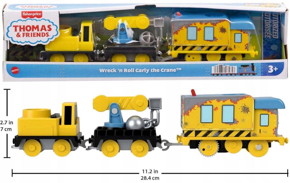 Thomas& Friends Locomotief Trein Wreck 'n Roll Carly the Crane