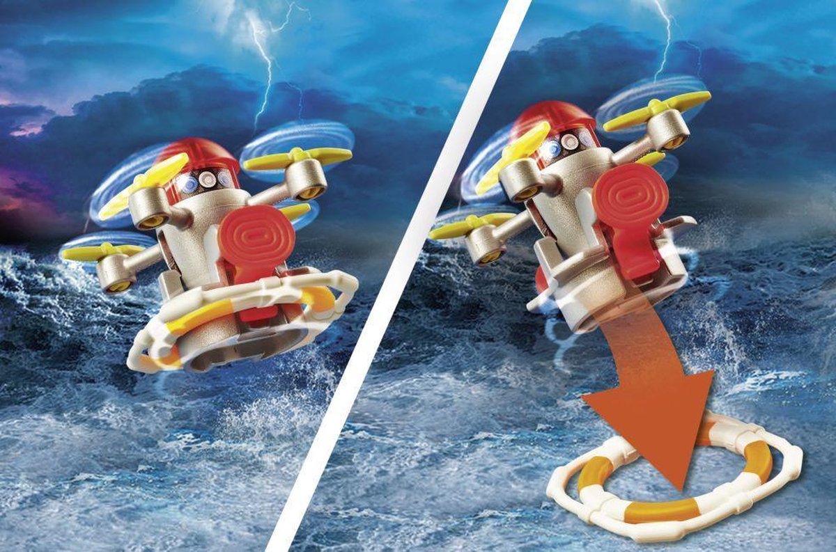 PLAYMOBIL City Action Redding op zee: brandbestrijdingsmissie met reddingskruiser - 70140